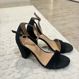 a new day Black Block Heel Sandals